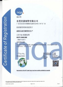 TS16949认证证书2